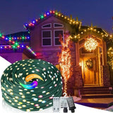 ZNTS Christmas Rope Lights,1000LED/328Ft Outdoor Decorative String Strobe with 8 Modes/Remote/IP67 97753394