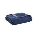 Lightweight Down Alternative Blanket with Satin Trim B03598516