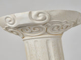 20.08" Sculptures Garden Statues, Large Roman Column Pedestal Cylinder Style, Magnesium Oxide Stone W6572P574582