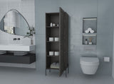Sealy Hight Auxiliary Furniture in Melamine and 4 Shelves, Matt Gray B128P237147