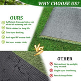 4FTX10FT Outdoor Artificial Grass Runner Rug, Thick Realistic Fake Grass Roll Decor Patio Balcony 25335373