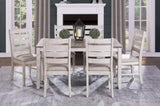 ZNTS Casual Dining Room Side Chairs 2pc Set Grayish White Finish Upholstered Seat Transitional Design B01151374