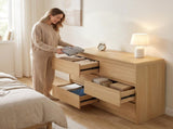 6 Dresser for Bedroom, Modern 6 Drawer Dresser with Spacious Countertop, Wood Storage Cabinet with W3204P484603
