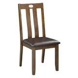 Brown Finish 5pc Dining Table and 4 Side Chairs Upholstered Seat Wooden Kitchen Dining Furniture B011P170887