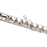 ZNTS Nickel Plated C Closed Hole Concert Band Flute with E Key 00240637