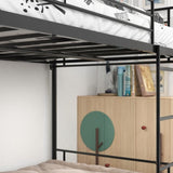 Twin over Twin Bunk Bed, Metal Frame with Ladder W84034154