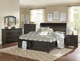 Traditional Design Bedroom Furniture 1pc Dresser of 7x Drawers Grayish Brown Finish Wooden Furniture B01166129