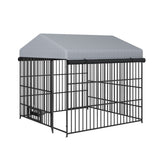 Large Dog Kennel Outdoor Pet Pens Dogs Run Enclosure Animal Hutch Metal Coop Fence with Roof W1820P321938