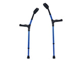 350LBS Heavy Duty Forearm Crutches for Adults, 11-Level Height Adjustable Walking Crutches with 56013766