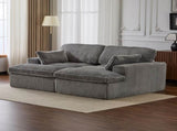 Double Chaise Lounge Chair Indoor,Oversized Upholstered Sleeper Cloud Couch,Deep Seat Luxury Sofa 75919342