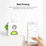 Inkless Photo Printer 203DPI Bluetooth Connection for Journal Crafts Travel Photos for Mobile Phone 36666060