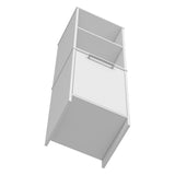 Eiffel Kitchen Pantry, Two External Shelves, Single Door Cabinet, Two Interior Shelves White -White B20091907
