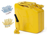 20L US Standard Cold-rolled Plate Petrol Diesel Can Gasoline Bucket with Oil Pipe Yellow 2 Pairs of 37950739