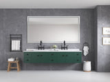 84 x 48 Inch LED Bathroom Mirror with Front and Backlight, Wall Mounted Vanity Mirror, Anti-Fog, W2287P277637