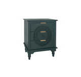 Hollow-Carved 3 Drawer Dresser Storage Chest with Metal Handles For Living Room Bedroom W688P145776