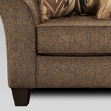 Camero Cafe Fabric Pillowback Sofa T2574P195796