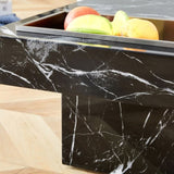 A modern practical coffee table made of MDF material with black patterns. The fusion of elegance W1151119879
