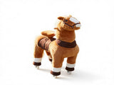 37.4 Inch Ride-On Horse for Kids Ages 412, Plush Riding Pony with Rolling Wheels for Active Play, 76271873