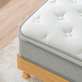 12 Inch Breathable Cool Cover Memory Foam Individual Pocket Spring Hybrid Mattress T3673P344009