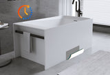 51'' Solid Surface Matte Tub, Freestanding Solid Surface Resin Stone Bathtub, Solid Surface Matte W2753P294506