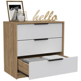 Kaia 3 Drawers Dresser, Superior Top -White / Pine B07092021