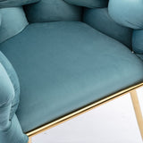 Luxury modern simple leisure velvet single sofa chair bedroom lazy person household dresser stool W1170109326