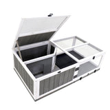 ZNTS 43"Upgrade waterproof tray, activity tray, wooden turtle house indoor small animal turtle cage 98540443