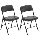 ZNTS 2 Pack Metal Folding Chairs with Padded Seat and Back, for Home and Office, Indoor and Outdoor 69307618