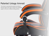 Gaming Chair with Footrest, Ergonomic Computer Chair with Headrest and Lumbar Support, Breathable W2367P288694