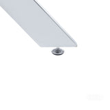 Dining Table with cross metal leg and tempered glass,Modern Space Saving Kitchen Table for Living W234P227891