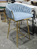 26'' Counter height bar stools Set of 2 kitchen island counter bar stool with hand- wave back, W2215P252784