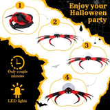 11.8 FT Inflatables Crawling Spider Outdoor Decorations with Rotating LED Lights, Scary 23890780