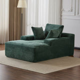 Oversized Chaise Lounge Chair Cozy Cloud Couch, Modern Plush Corduroy Upholstered Sleeper Sofa 82552371