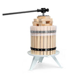 3.17 Gallon Fruit Wine Press, Solid Wood Basket Wine Making Press with 6 Blocks, 12 Liter Cider 96596978