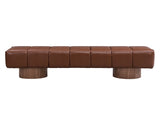 Upholstered Dining Bench for Dining Room, No-Assembly End of Bed Entryway Bench Ottoman for Bedroom N779P253550B