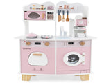 Pink Kids Coffee Kitchen Playset with Microwave Oven Stove for 3 Years Old 90229154