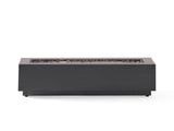 40" Outdoor 50,000 BTU Rectangular Iron Propane Fire Pit, Dark Grey 62836.00BRN-50K