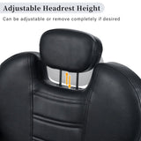 Classic Reclining barber Chair Salon Chair for Hair Stylist with Heavy Duty Hydraulic Pump, 360&deg 19137300