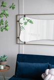 28x1.5x60" Poppy Mirror with Gold Metal Frame Contemporary Design Wall Decor for Bathroom, Entryway W2078124326
