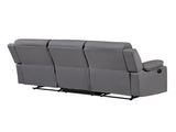 Blanche Grey Reclining Sofa with LED Lights B201P412064