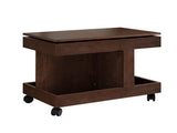 Small Coffee Table Wheels, 360&deg Rotating Desktop Multi-Functional Side Table, Rolling End Table 09869687