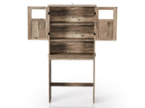 2-Door 3-Shelf MDF Toilet Cabinet with Melamine Finish Bathroom Vanity 23.23*8.66*66.93in Washed 65771588