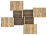 Square Veneer Coffee Table Sliding Top with Storage in Natural Wood Grain 39.4'' N735P388120N
