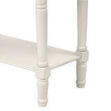 Narrow Console Table, Slim Sofa Table with Three Storage Drawers and Bottom Shelf 49804782
