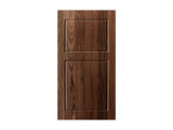 Modern 2-Panel 32 in. x 84 in. Wood Dark Walnut Barn Sliding Door With Hardware kit T3910P408769