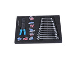 4-Drawer Rrolling Tool Box, 24.4" With 4 Wheels and Drawers With Tools, for Garage, Warehouse, W110258795