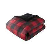 King/Cal King Faux Wool to Faux Fur Down Alternative Comforter Set B035100726
