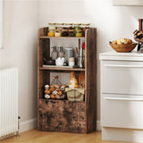 Rustic Brown Freestanding Bookshelf with 3-Tier Shelf 44244593