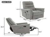 Manual Recliner Chair Rocking and Swivel Recliner Nursery Rocking Recliner Massage Recliner with N763P363763E