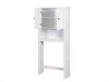 Bathroom Wooden Storage Cabinet Over-The-Toilet Space Saver with a Adjustable Shelf 23.62x7.72x67.32 W40935619
